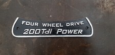 Land Rover Series Defender 4x4 Four Wheel Drive 200Tdi Power Underslung Badge