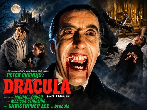 Horror dracula 1958 quad - horror,
