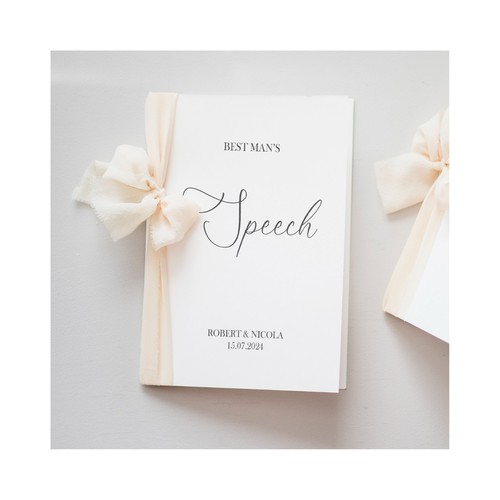 Wedding speech card - speech,