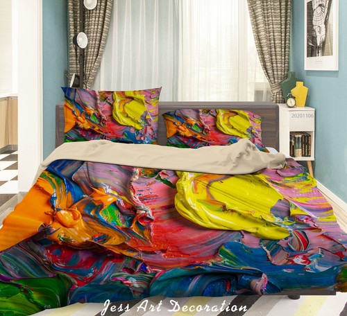 Bright colors oil paints - 3d,