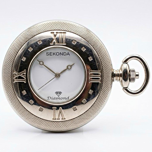 Sekonda silver half hunter - sekonda,