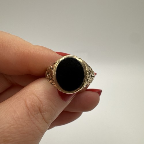 Vintage men signet ring - men's,