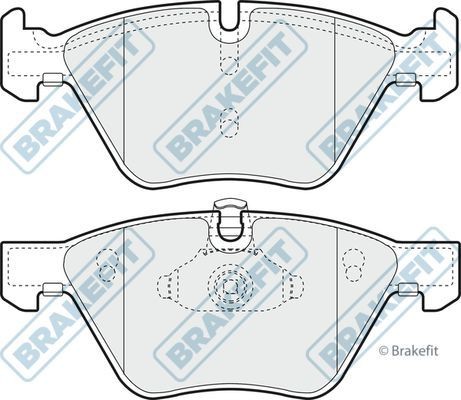 Apec blue front brake pad - apec,