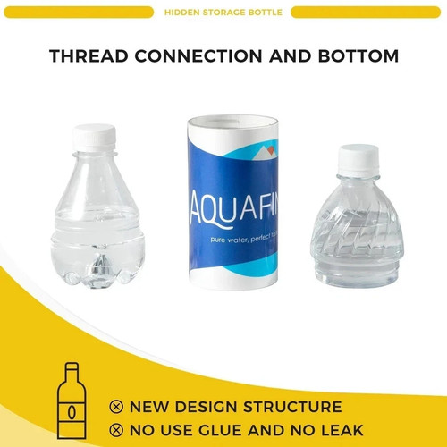 1pc water stash bottle safe - water,
