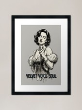Velvet voice framed art - framed,