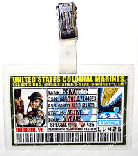 Aliens US Colonial Marines Hudson Badge Cosplay Prop GiftComic Con Christmas