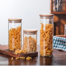 Set of 4 Large Bamboo Glass