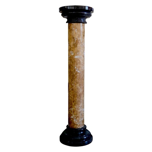 Marble column brown emperador - column,