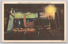 s22409 Entrance to an Anthracite Coal Mine showing Elevators   USA  postcard