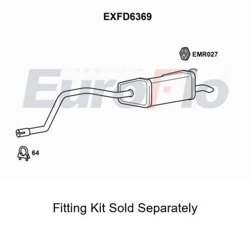 Rear muffler silencer insert - muffler,