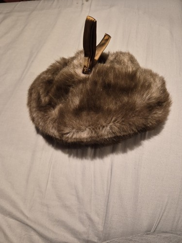 Brown faux fur vintage jacoll - brown,