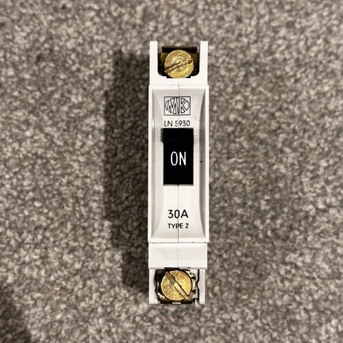 Rare old style 30a mcb - style,
