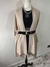 M&S Womens Cape Poncho Beige