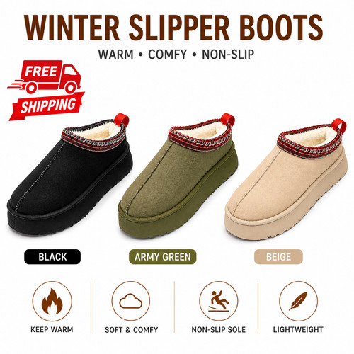 Slippers snow boots new - slippers,