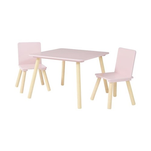 Kids pink table and chairs - kids,