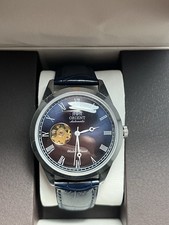 Orient Bambino Open Heart Automatic Watch – Blue Sunburst Dial, Boxed