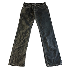 Mens Dolce & Gabbana Jeans Regular Straight Leg Dark Grey Shiny Wash W34 L34