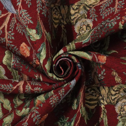 Congo red jungle tapestry - red,