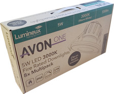 8 x LED 5W Fire Rated Ceiling