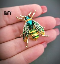 Green Bumble Bee Enamel