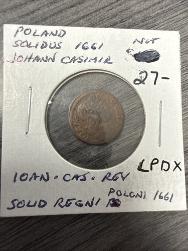 Poland solidus 1661 johann - solidus,