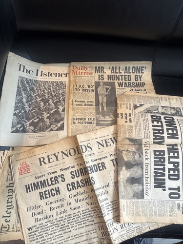 Vintage british newspapers - vintage,