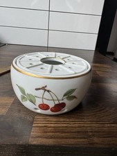 Vintage Royal Worcester teapot warmer tea light oven to tableware gold edge