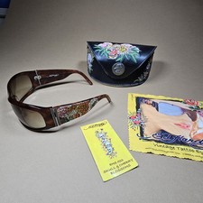 Vtg Ed Hardy Sunglasses & Case