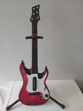 Guitar Hero PS2 PS3 Guitar Wireless Controller & Stand  No Dongle Untested