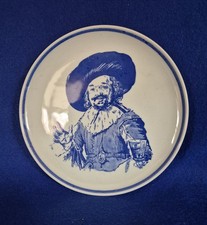 Vintage Rembrant Delfts Blauw Royal G, Hand painted 6.5 Blue Plate, Rare Find.