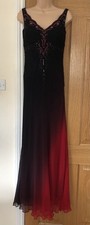 NEW - Beaded ombré chiffon evening dress UK size 10