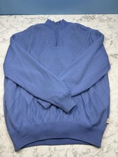 Glenmuir 1891 Mens L Blue 1/4