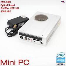 Micro Mini Computer Celeron 2400MHz 40GB DVD-ROM CD-RW Windows 98 DOS Old Games