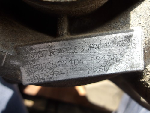 Renault master turbo charger - renault,