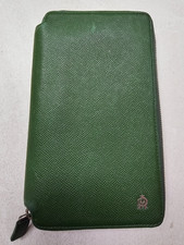 Dunhill Leather Zip-Around Wallet Organizer for cards