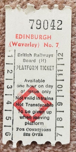 British rail platform - rail, ticket