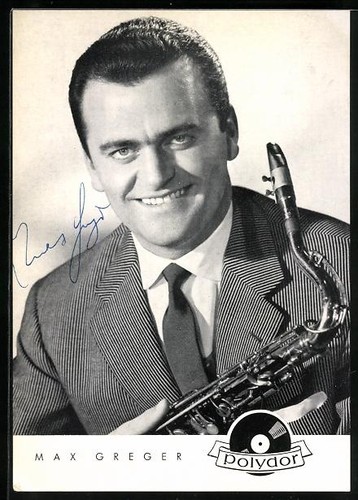 Postcard musician max - of,