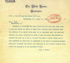 TITANIC SINKING TELEGRAM TO