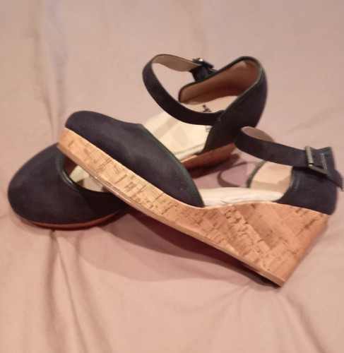 Navy wedge shoes - navy, 7