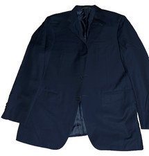 Canali Barneys New Yory 100% Wool Navy Blue Jacket   Size 46''C