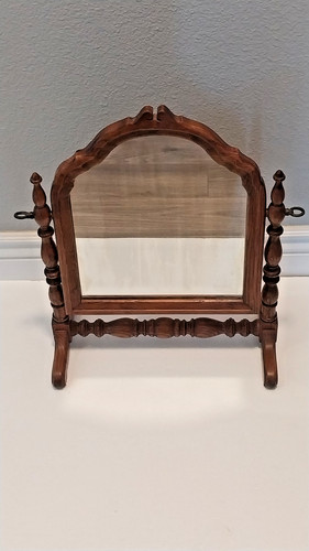Antique vtg wood vanity - antique,