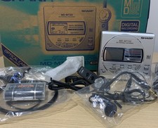Sharp MD-MT20 Portable Minidisc Recorder - Mint Boxed + Accessories - TOC ERRORa