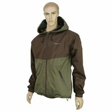 Trakker Shell Jacket Carp Fishing Green Brown Men's Coat NEW ALL SIZES  RRP £70