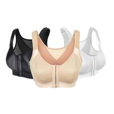 Hot Women Posture Corrector Bra Back Support Lift Up Yoga Front Closure Bras UK