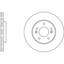 2x Brake Discs Vented For Kia
