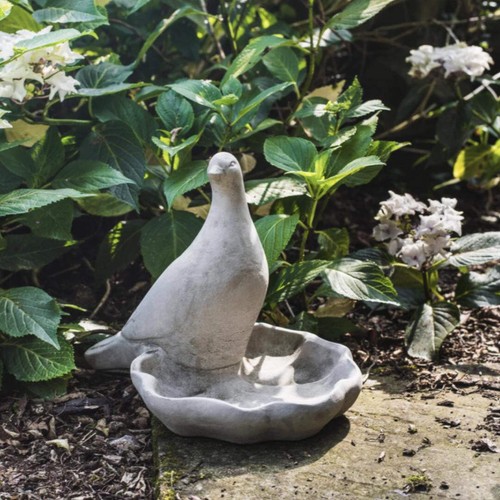 Floor level birdbath with - level,