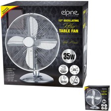 12" OSCILLATING DESK FAN