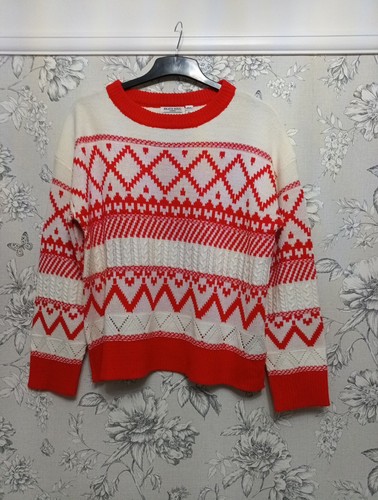 Womens red and white argyle - and,