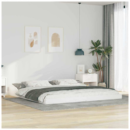 Platform bed frame white - platform,
