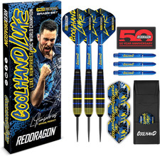 Luke Humphries 22g Darts Set Red Dragon - Flights, Shafts + Cool Hand Wallet